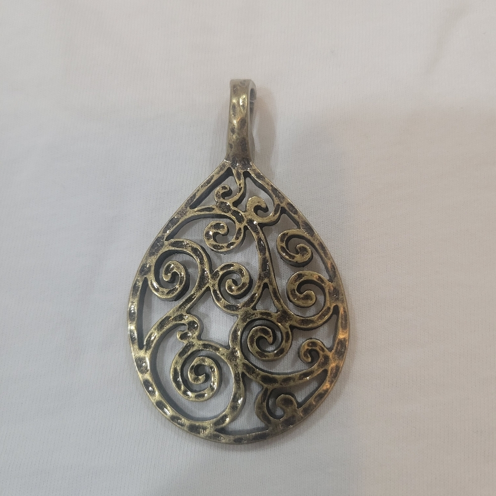 Premier Designs Gold Swirl Pendant